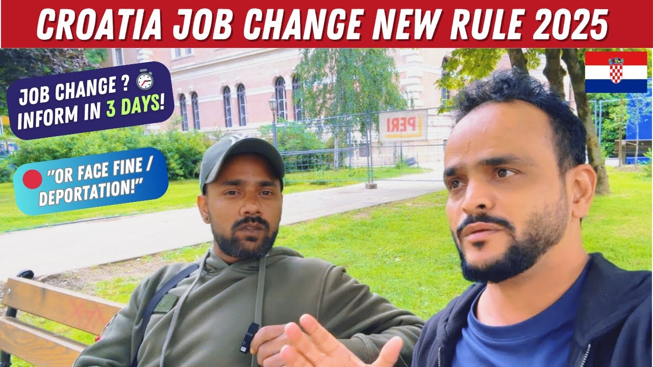 Croatia 🇭🇷 Work Permit 2025 | Change Jobs & 60 Days Rules Explained