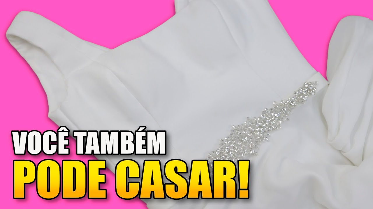 Como Transformar Vestido Simples em Vestido de Noiva ou Festa Super Moderno