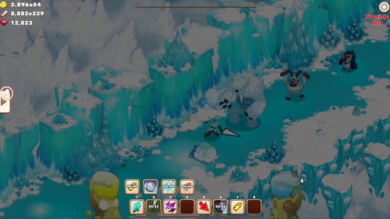 Clicker Heroes 2 Beta 0.07, World 64 in 2:23 AxeLond (build in description)