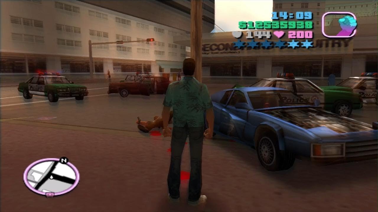 Grand Theft Auto: Vice City. Борьба с людьми без брони. Нокл, часть 19.