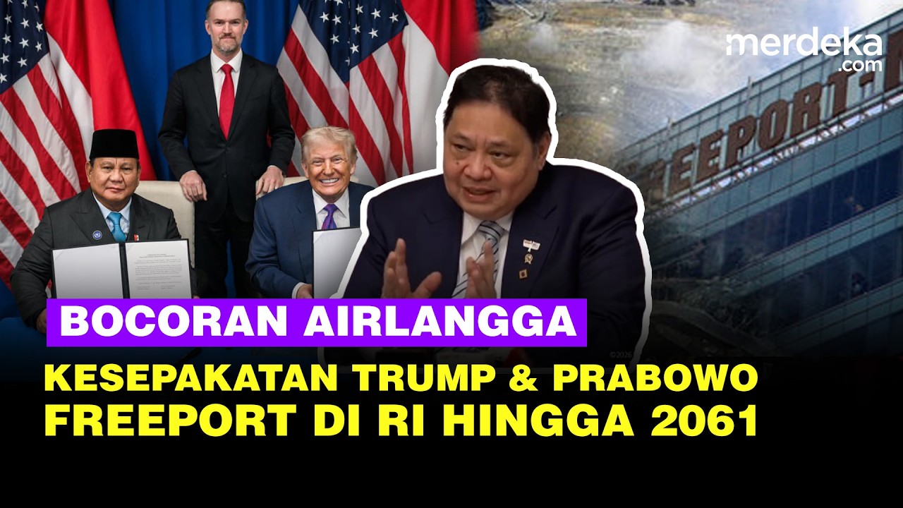 Bocoran Menko Airlangga, Kesepakatan Dagang Prabowo Vs Trump: Freeport di Indonesia Hingga 2061