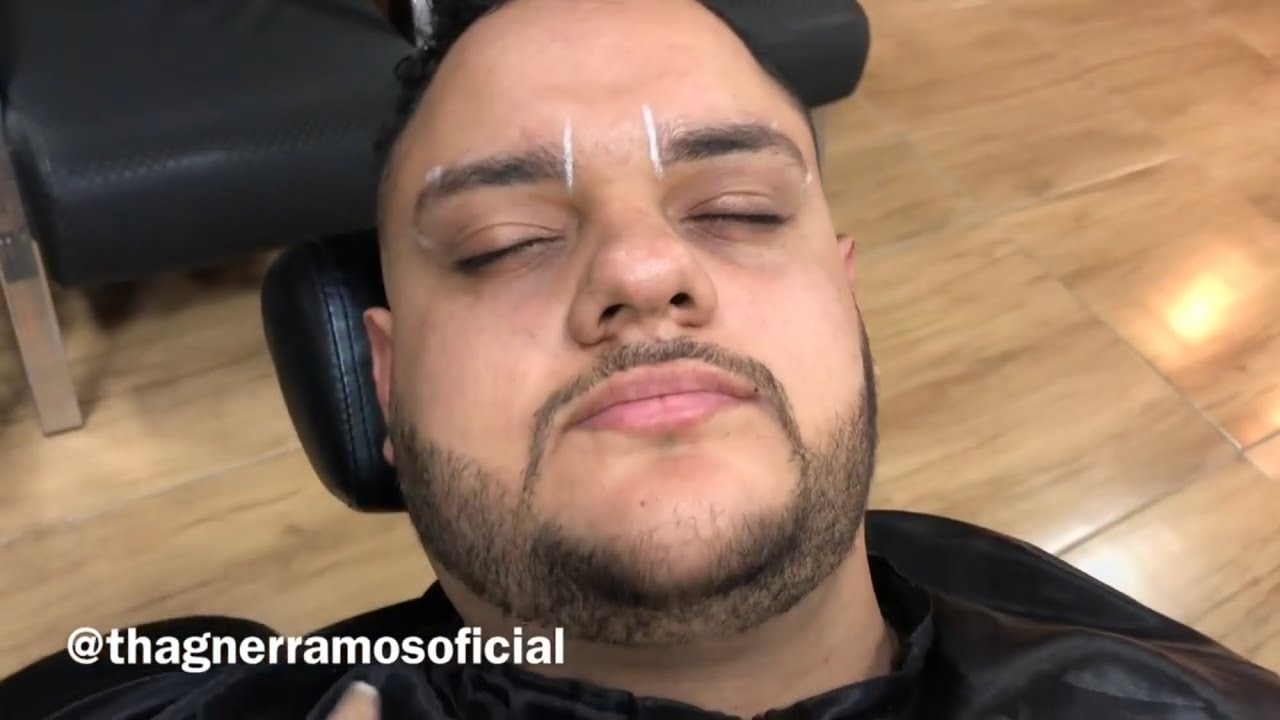 TUTORIAL: Sobrancelhas  Masculina com Navalhate e Marcações (Passo a Passo)