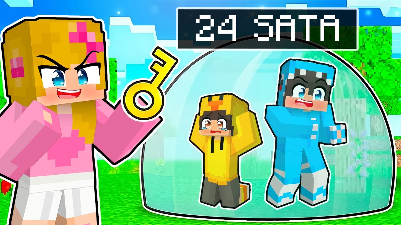 ZAROBILA SAM DRUGARE U BALONU 24 SATA U MINECRAFTU!