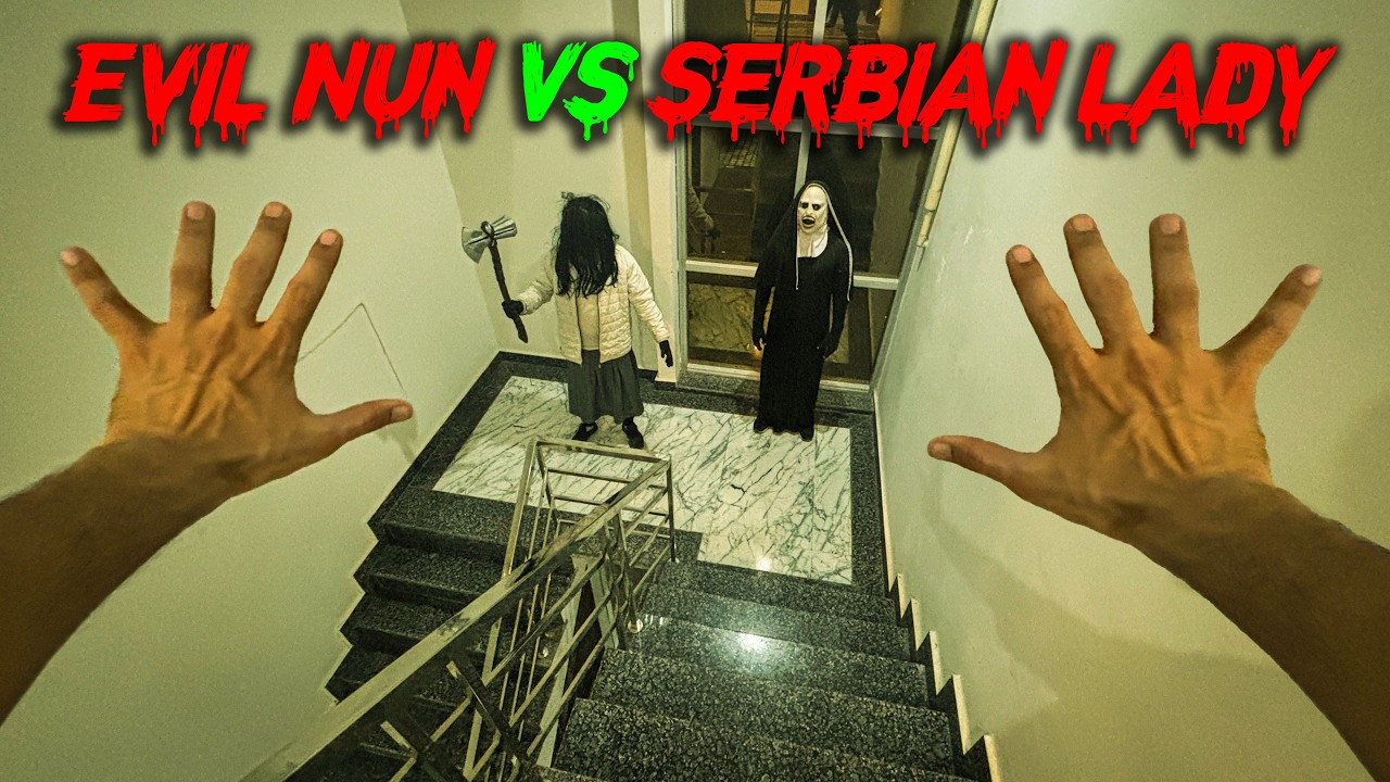 Serbian Dancing Lady Vs Evil Nun | Horror Pov | Team FMB