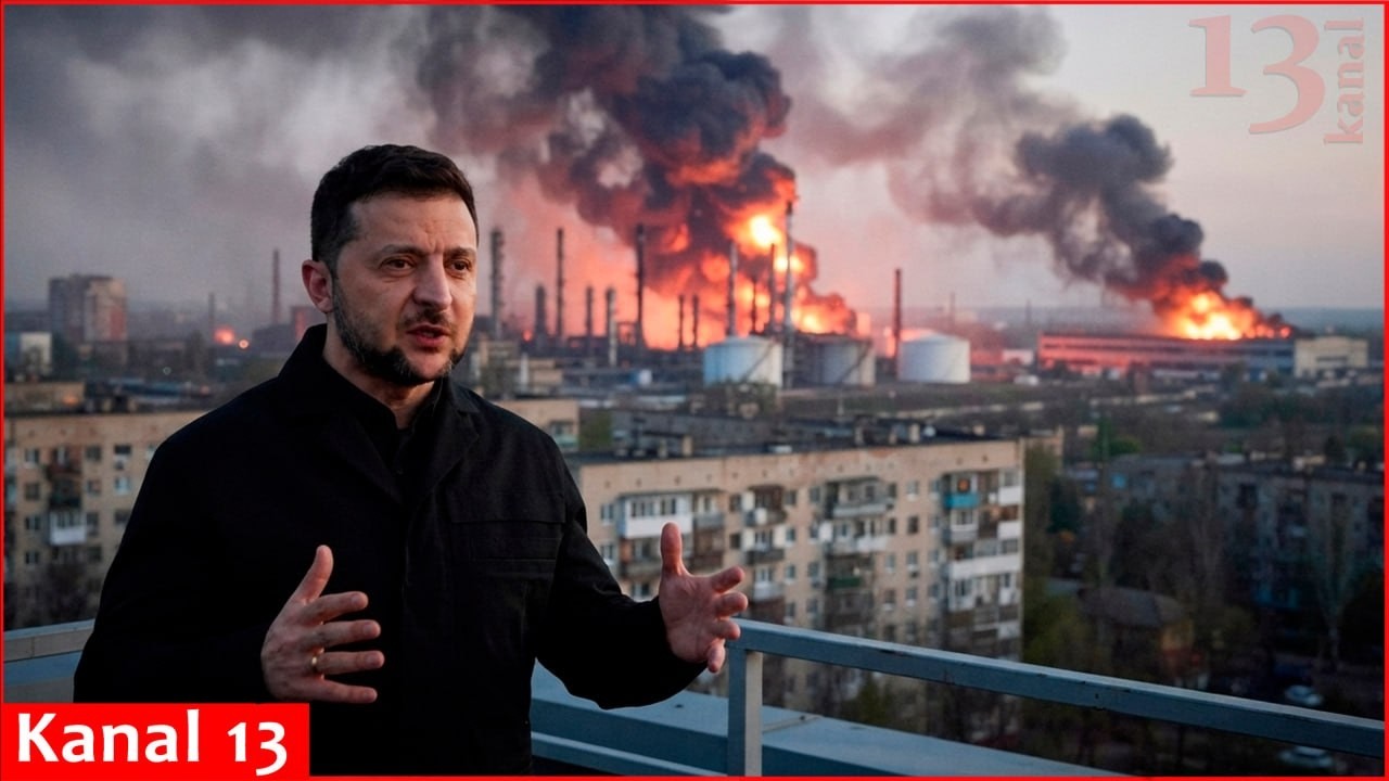 Зеленский сообщил об ударах Украины по российскому логистическому узлу и нефтебазе в 400 км от гр...