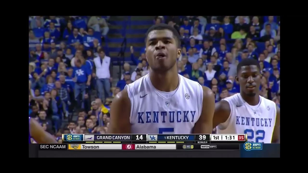 #1 Kentucky wildcats vs Grand Canyon antelopes 11/14/14