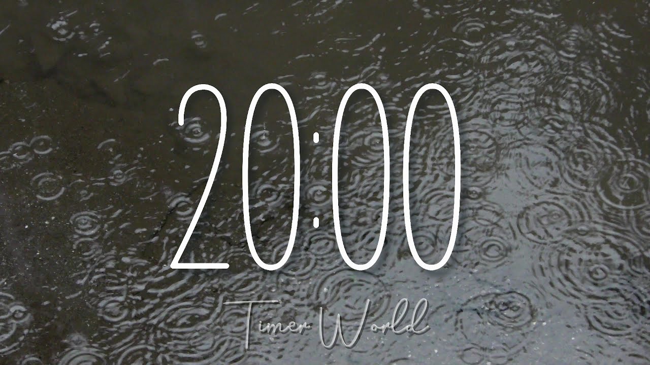 20 Minute Rain Sounds Timer: Your Key to Deep Sleep and Relaxation ☔️💤😴