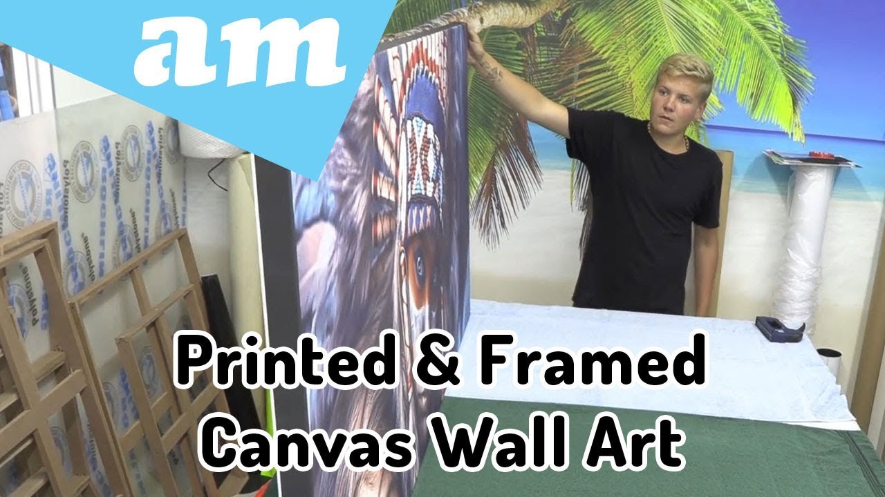 Canvas Wall Art Print on PVC Banner Material by FastCOLOUR Large Format Printer and Frame Mounted