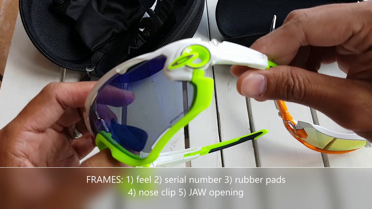 Spotting Fake Oakley Sunglasses: JAWBREAKERS - 10 signs to a spotting a Foakley