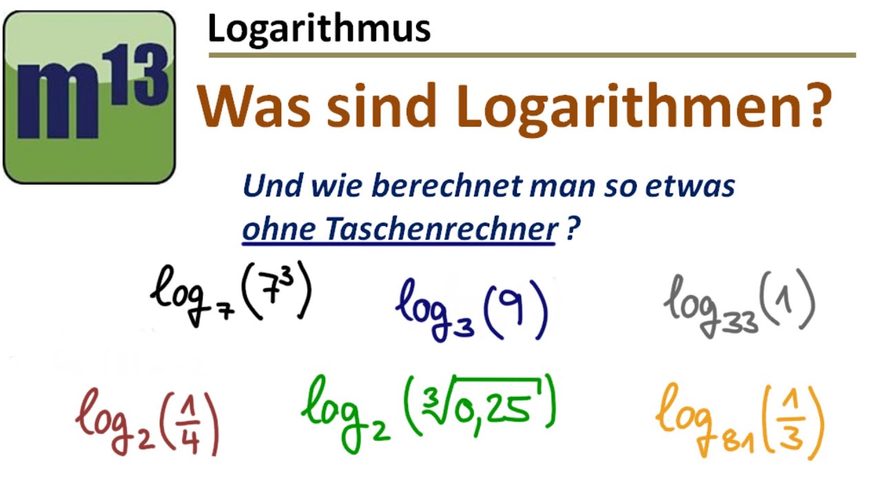 Was sind Logarithmen?