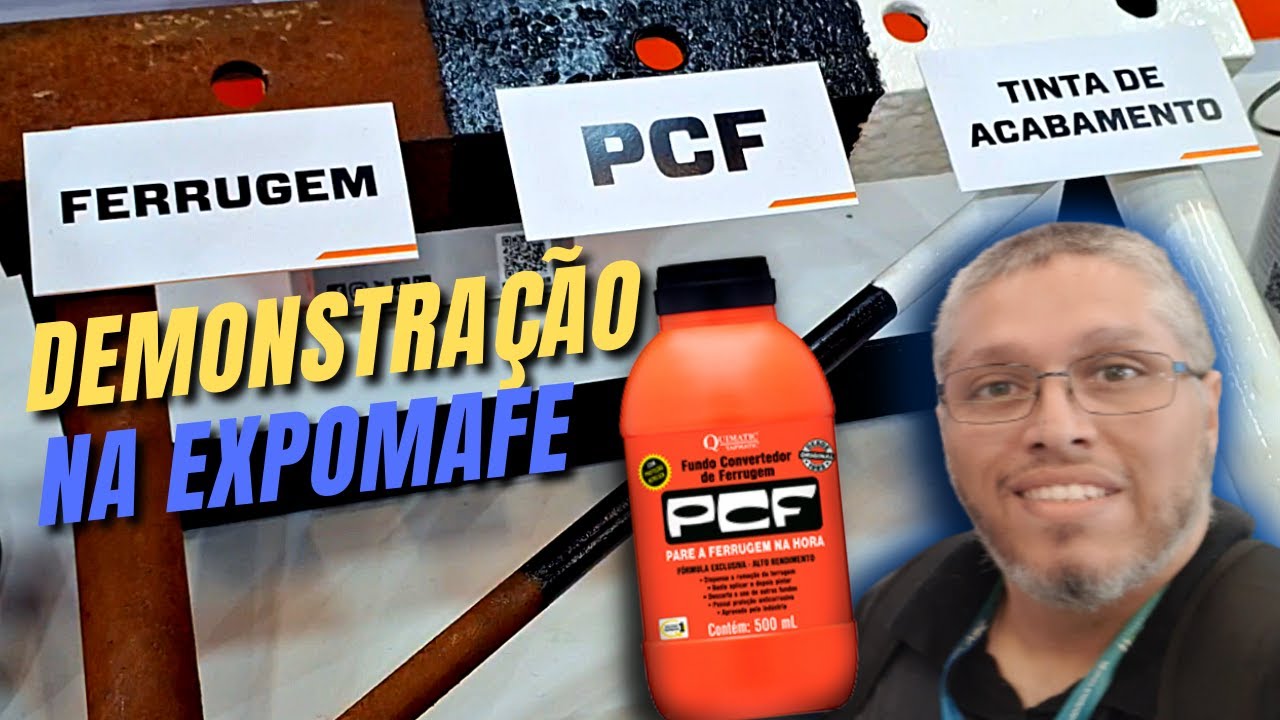 Demonstração do PCF da @QuimaticTapmaticBr na Expomafe 2023 #ferrugem #solução #pintura