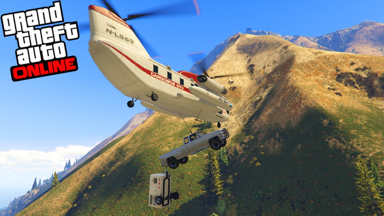 GTA V - Online - A SAGA DA CARRETINHA NO MONTE CHILIAD!