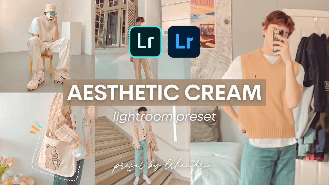 Aesthetic Cream Lightroom Presets | Free Mobile Lightroom Preset Tutorials + DNG | Aesthetic Preset