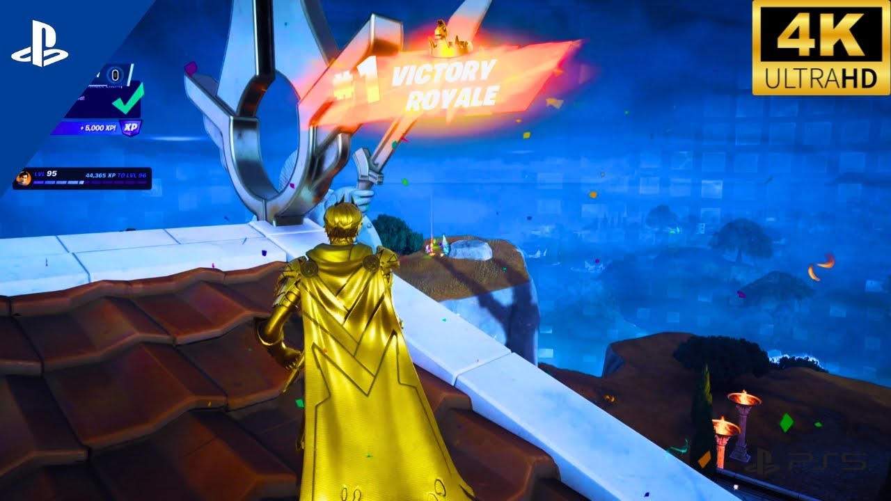 The Golden King Reigns Supreme! Ascendant Midas Wins in Fortnite PS5 (4K HDR) [No Commentary]