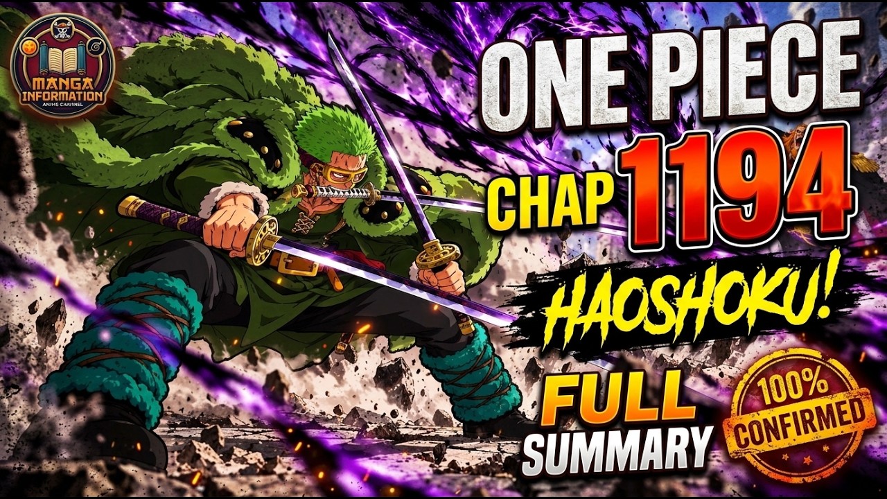 ONE PIECE 1194 -  FULL SUMMARY - HAOSHOKU