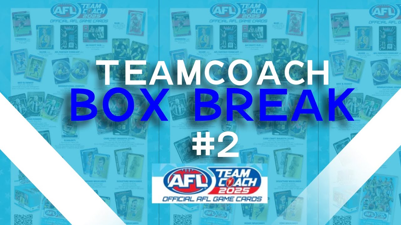 2025 AFL Teamcoach Box Break 2 #2025teamcoach #footycards #aflcards
