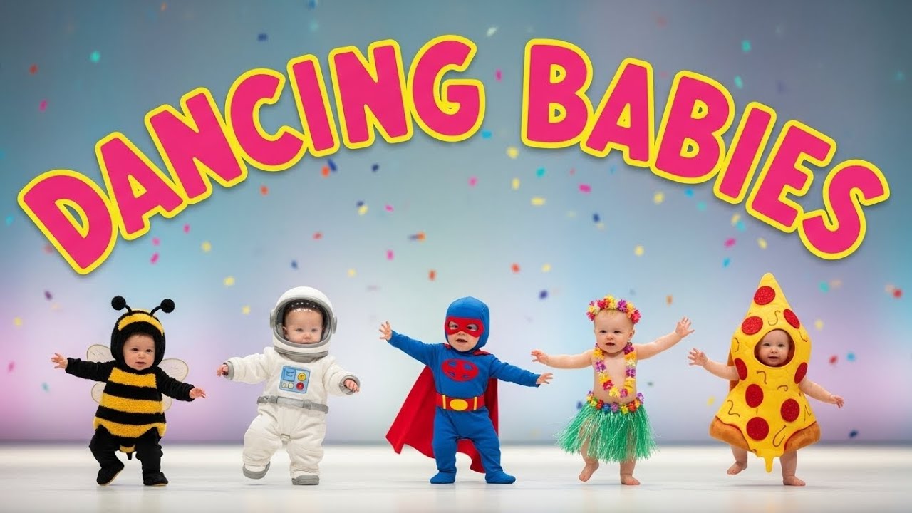 🌈 Happy Dancing Babies | Fun Kids Music | Funny Kids Videos | Kids & Babies Rhymes | Kidsparty