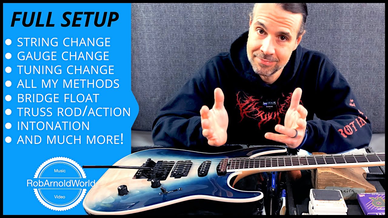 🎸Complete STRING CHANGING Guide! (FULL GUITAR SETUP)