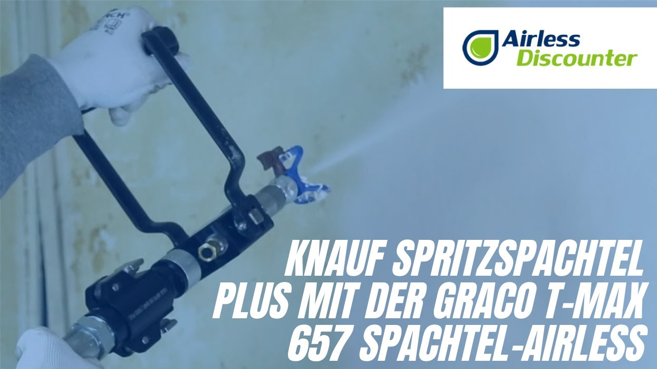 Knauf Spritzspachtel Plus mit der Graco T-Max 657 Spachtel-Airless