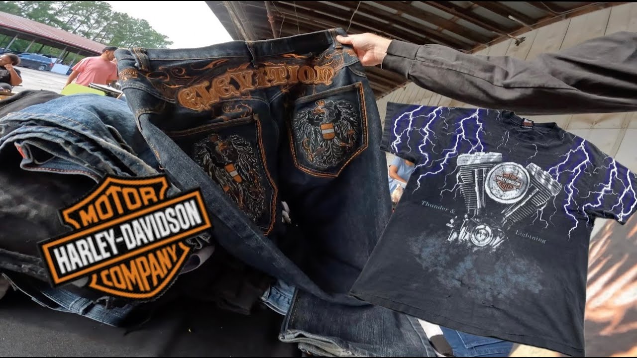 Community Yard Sale Turns into A Harley Davidson Haul.... Thrift With Me.