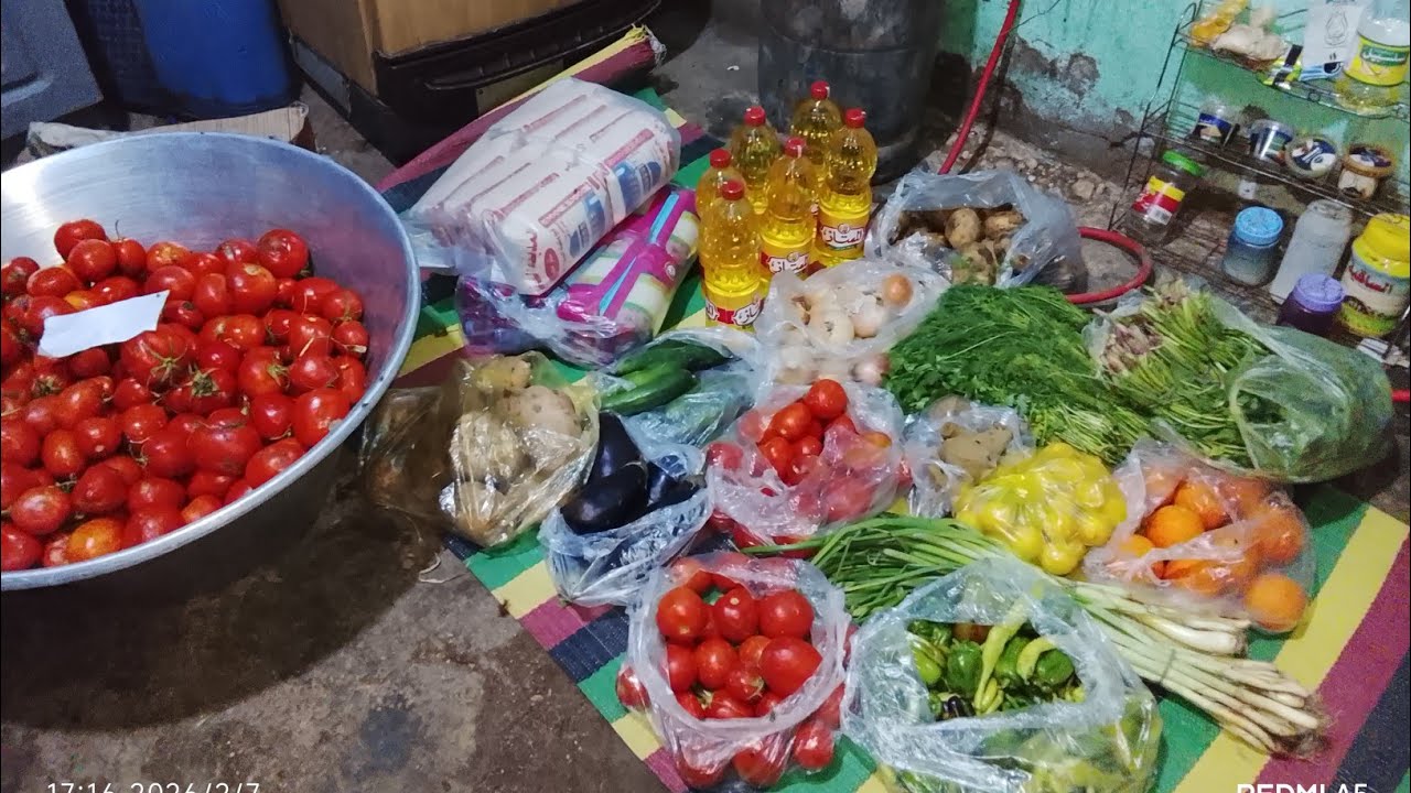 مشترياتي من السوق وجولتنا في سوق بلدنا🫢 مشترياتي وخزين شهر رمضان المبارك إلا يخلي بيتي مستور 30يوم