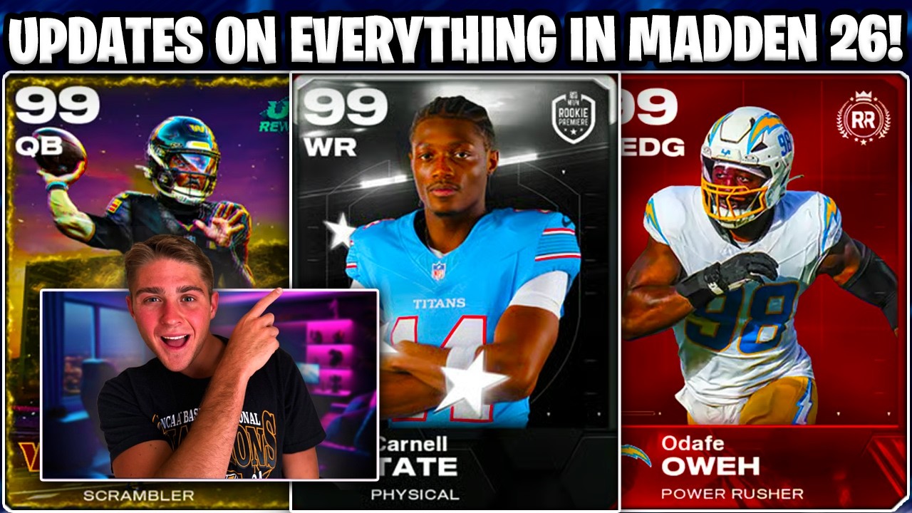ВСЕ НОВОСТИ MADDEN 26! НОВОСТИ О MADDEN 27, EVOS, ROOKIE PREMIERES И МНОГОЕ ДРУГОЕ!