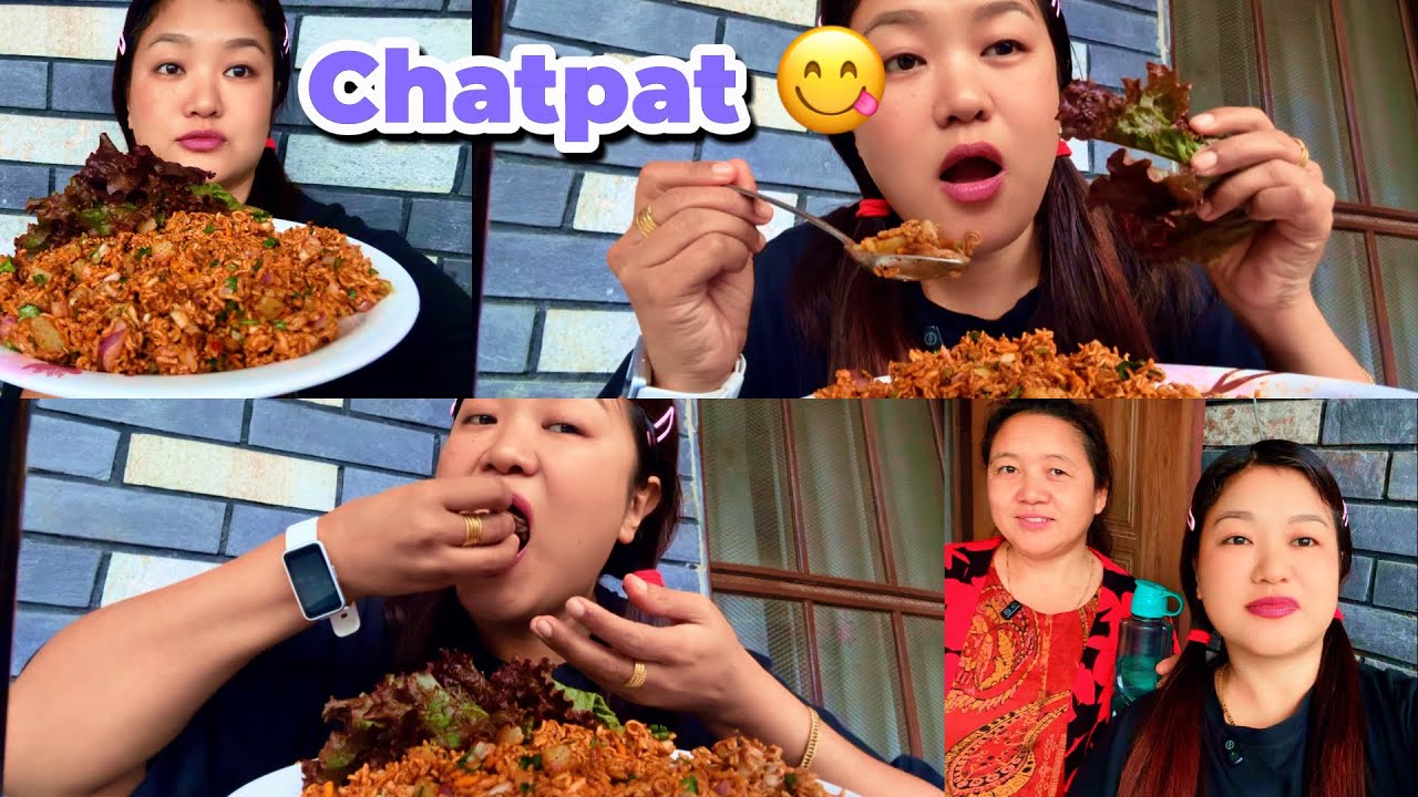 Homemade chatpat😋| chatpat mukbang video 😀| keep supporting gys | dhaulagiri marga pokhara📍