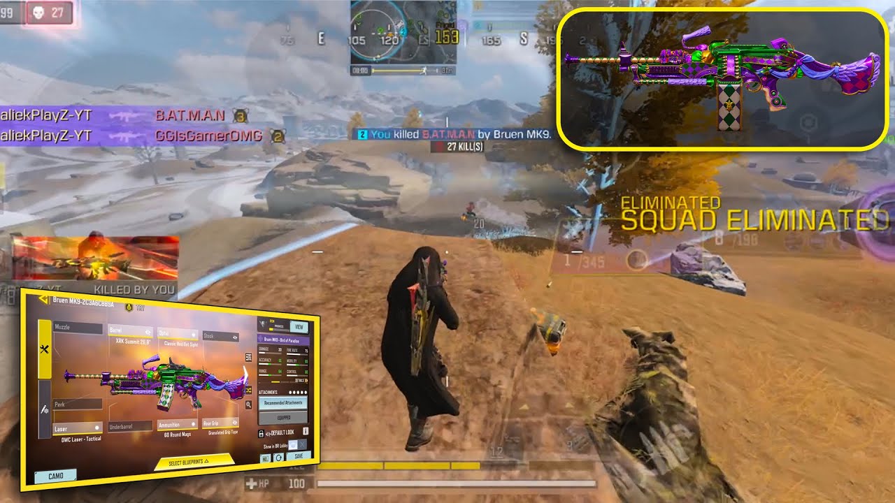 This BRUEN MK9 Gunsmith is OVERPOWERED in Battle Royale!🤯| 27 Kills COD MOBILE BR GAMEPLAY