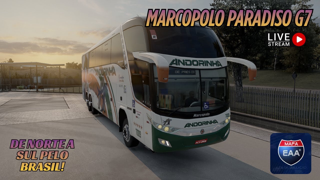 VIAGEM DE ONIBUS  NO ETS 2  1.58  ** live on**
