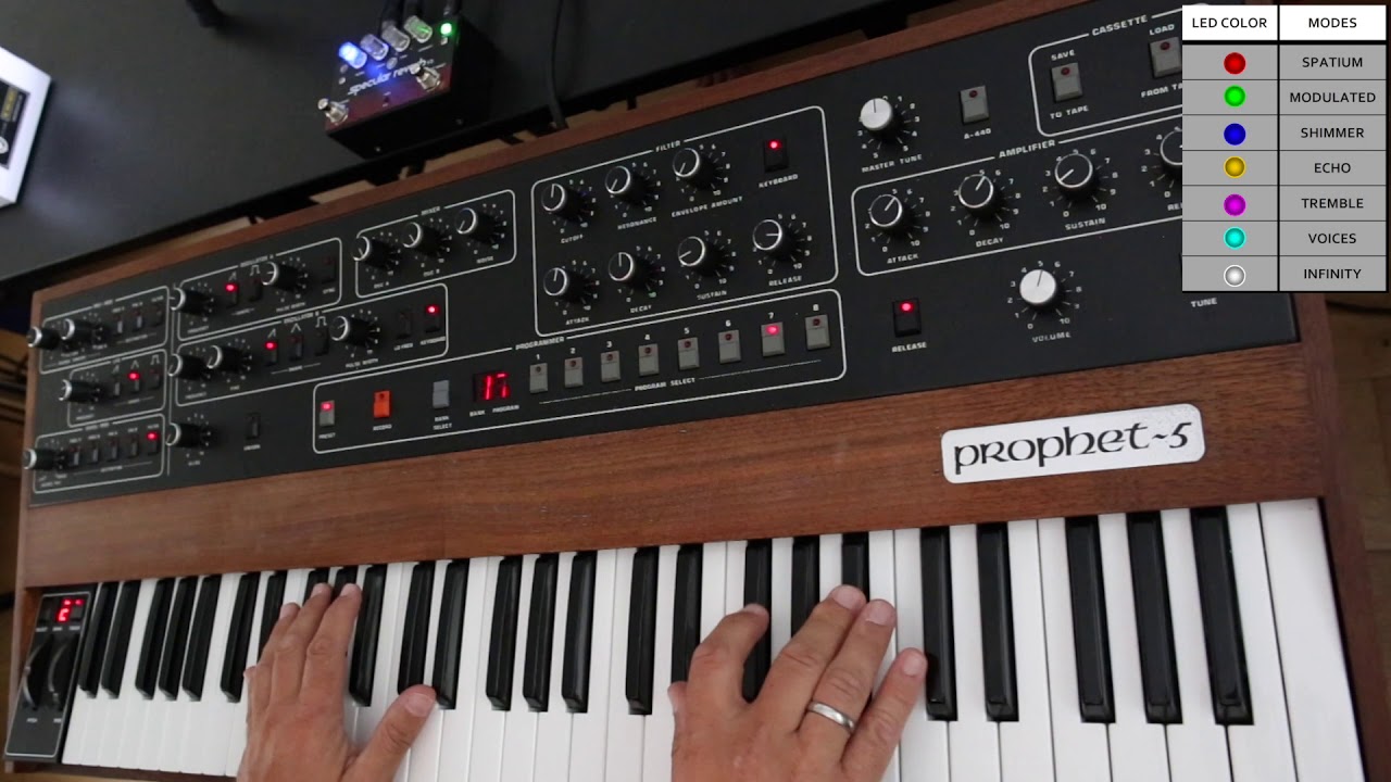 Is this the best reverb pedal? GFI specular reverb v3 with Sequential Circuits Prophet 5