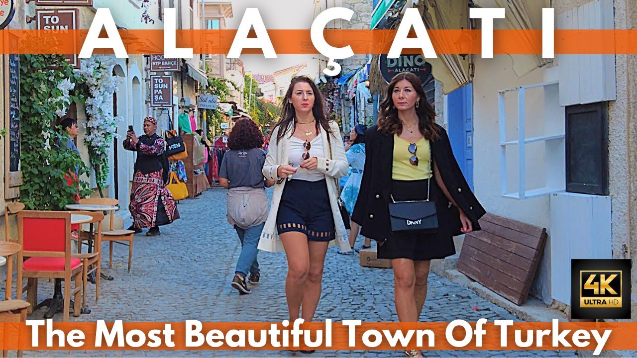 The Most Beautiful Town Of Turkey Ala&ccedil;atı Walking Tour | 27 October 2022 | 4K UHD 60FPS