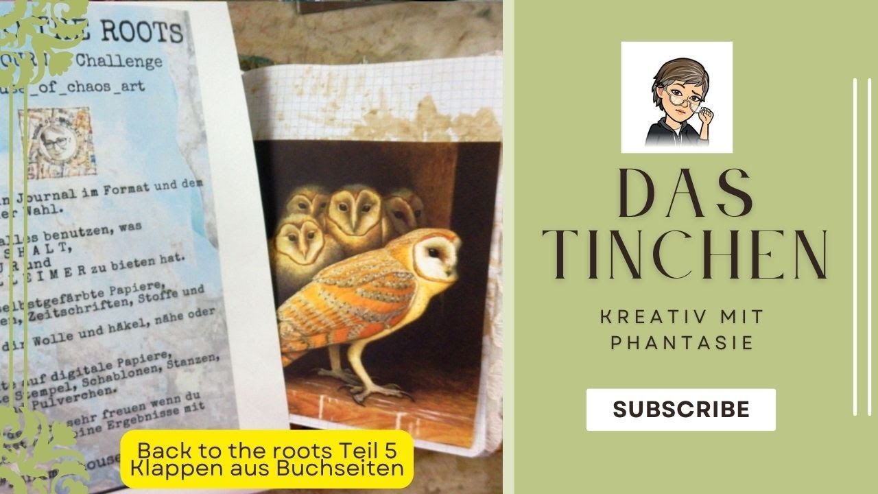 Back to the roots Teil 5 /  Buchseiten als Klappen & Stand