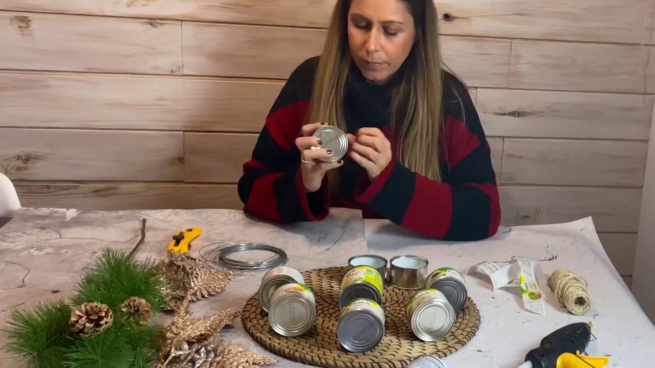C&oacute;mo hacer un candelabro navide&ntilde;o con Bonduelle