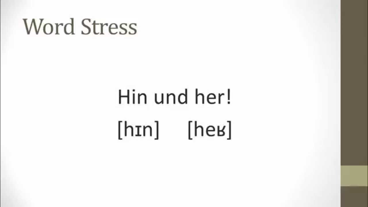 (Lyric) German Diction Review - Part 3: Word Stress & Compound Words