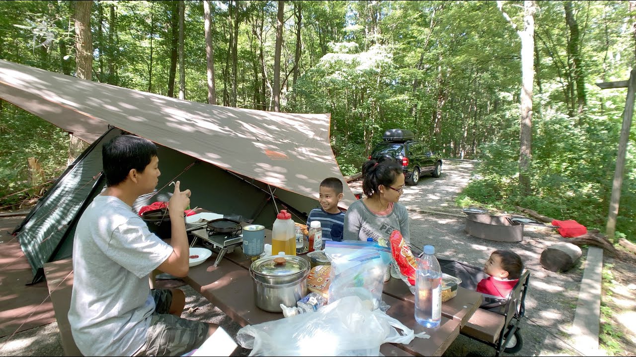 ការបោះជំរុំ - Camping At Rocky Gap State Park | Maryland | VLog¹ 19