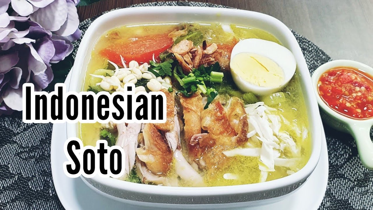 Easy Indonesian Soto Ayam Recipe / Soto Ayam