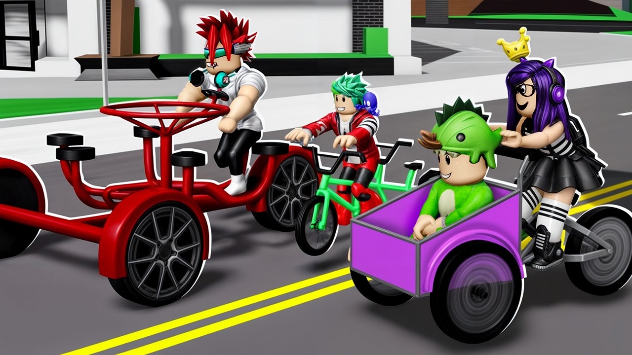 CARRERAS de BICICLETAS en BROOKHAVEN ACTUALIZACION | Kori Roblox