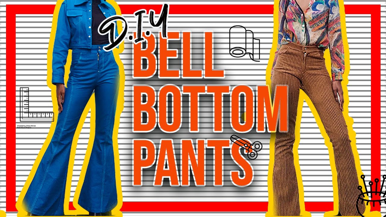 D.I.Y BELL BOTTOM PANTS | How I made flared pants.