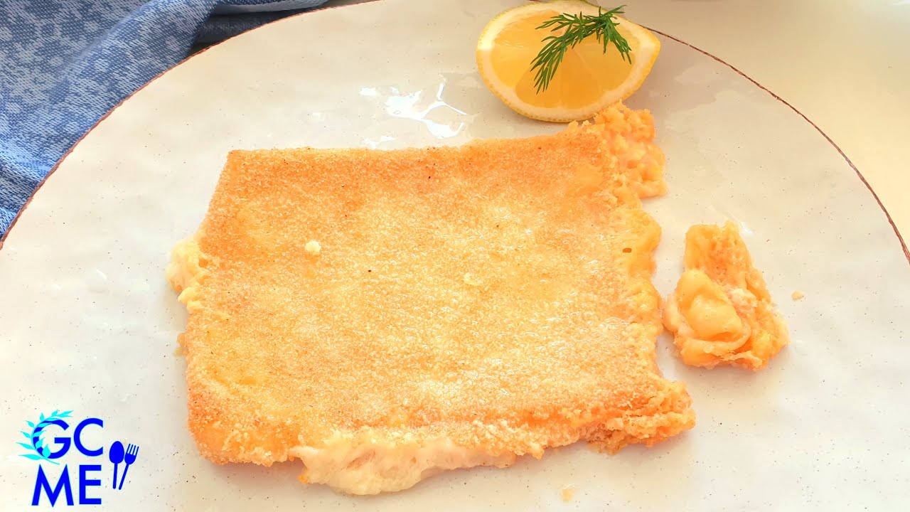 Greek Crispy Cheese Saganaki i.e. Pan fried - Τραγανό Τηγανιτό Τυρί Σαγανάκι