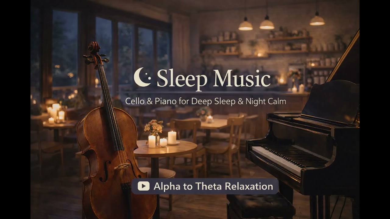Alpha to Theta Sleep Music (15 Min) | Cello & Piano for Deep Relaxation & Night Calm