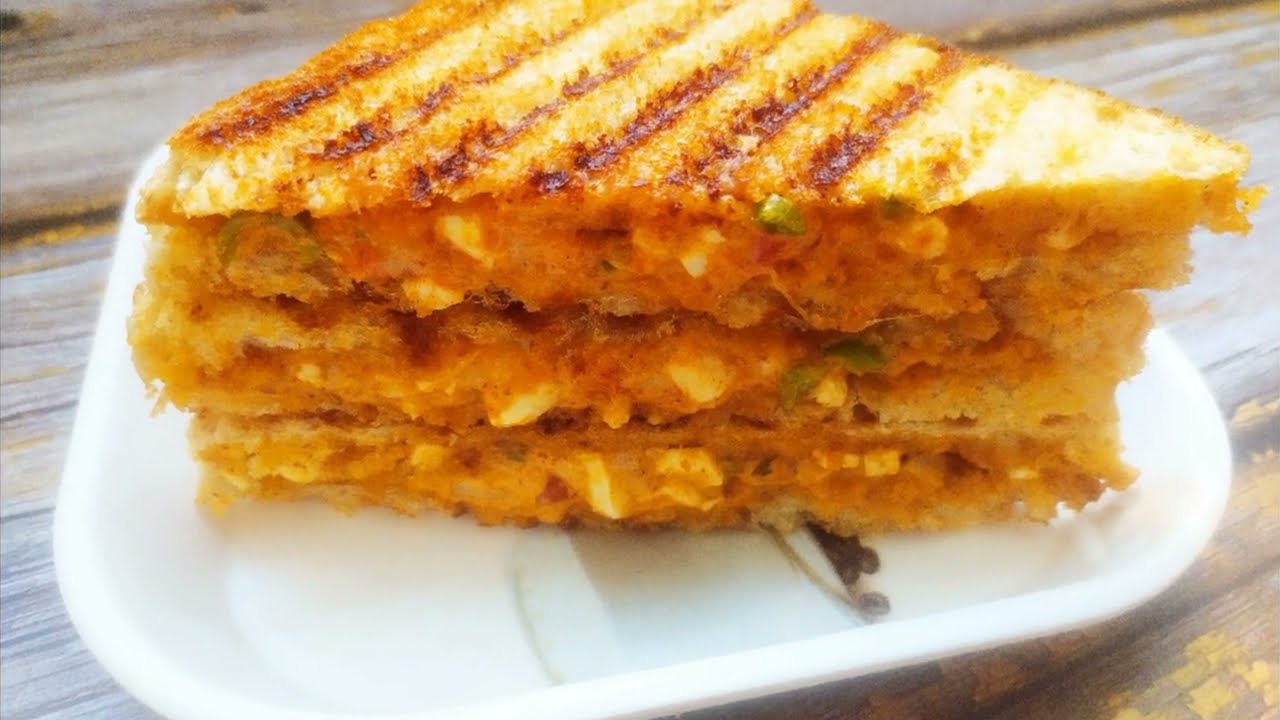 Tandoori Paneer Sandwich Recipe | Cafe Style Paneer Grilled Sandwich | Quick Paneer Cheese Sandwich