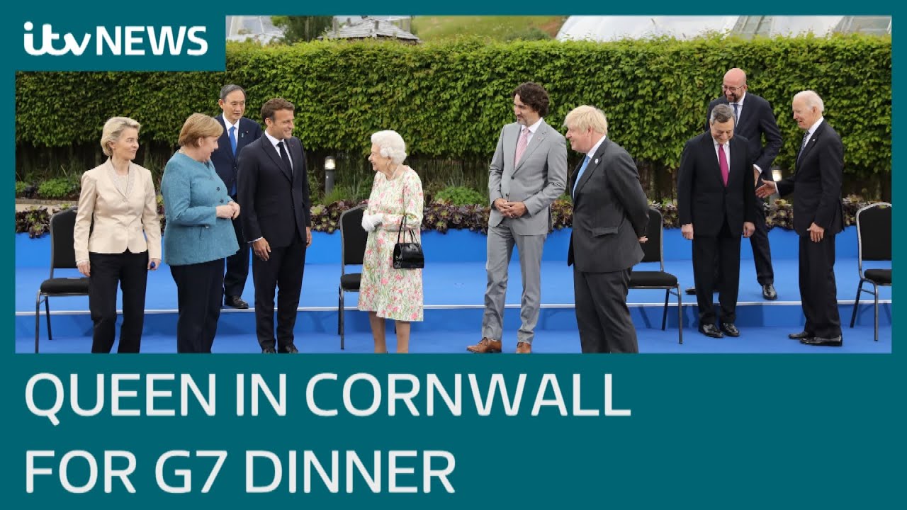 Queen and senior royals meet G7 leaders at Eden Project engagement | ITV News