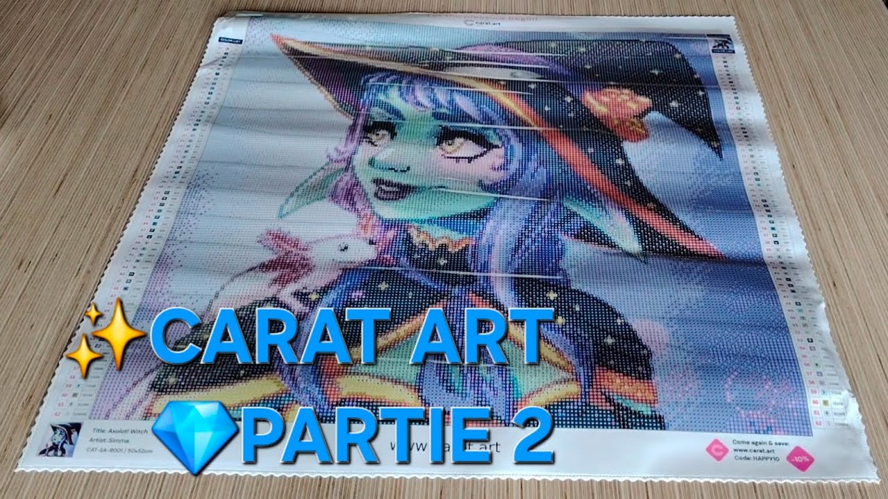 Unboxing STOCK Carat Art Partie 2 | Petit Rat de Bibliothèque + Axolotl Witch | Diamond Painting