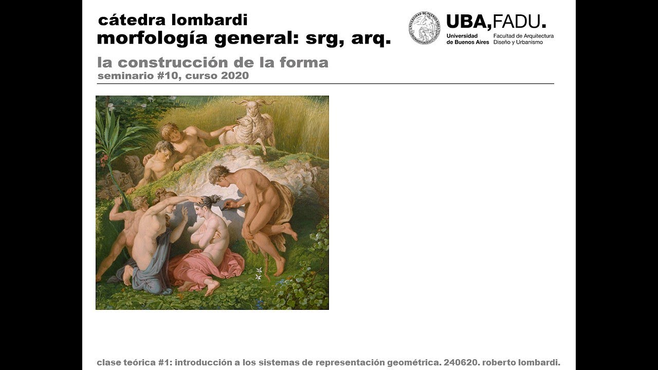 UBA FADU ARQ SRG Lombardi 2020 - Clase teórica 1. Introducción.