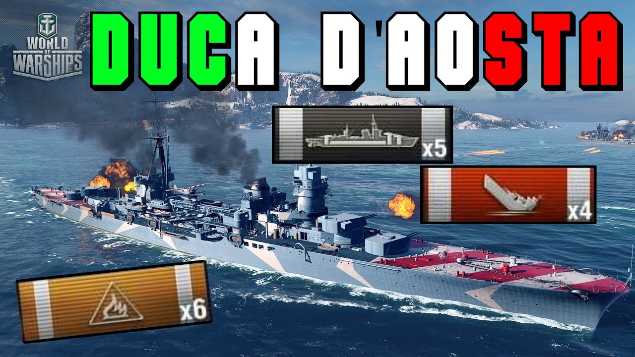 Duca d'Aosta new ITALIA premium || 95k DMG || World of Warships