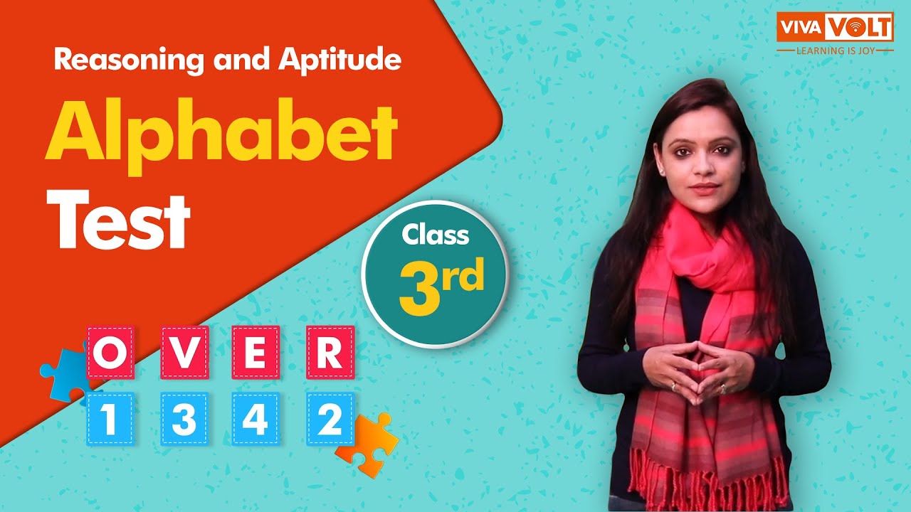 Reasoning and Aptitude | Alphabet Test for Grade 3