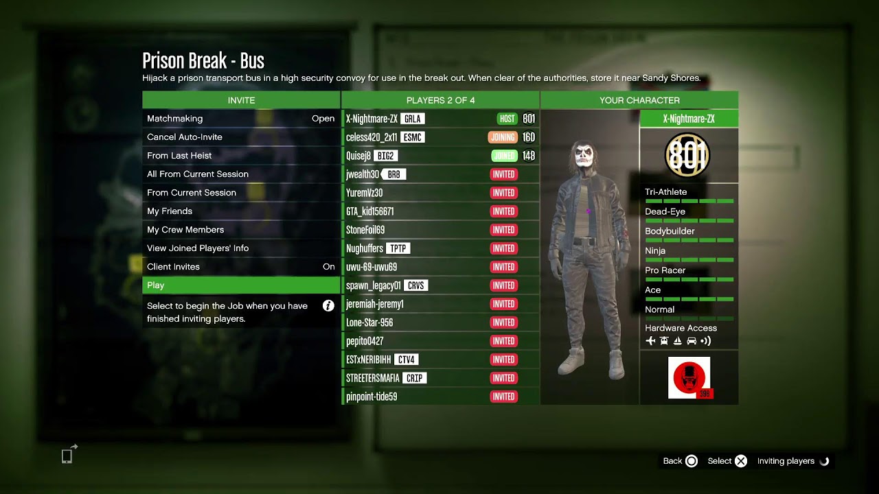 GTA Online OG Hiest Grind Part 1 PSN X-Nightmare-ZX to join PS5