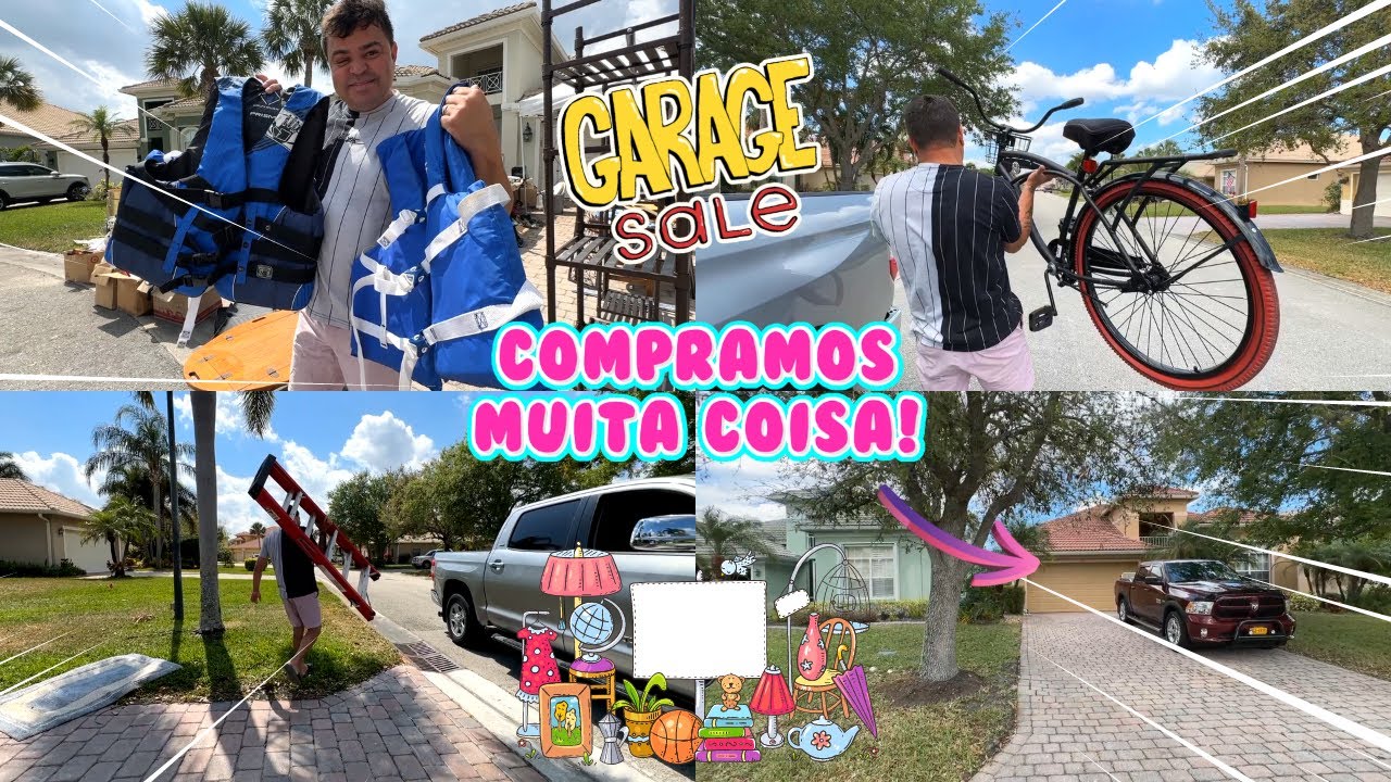GARAGE SALE NO CONDOMÍNIO QUE MORÁVAMOS, MOSTREI A CASA | OSEIAS FEZ A FESTA NAS COMPRAS
