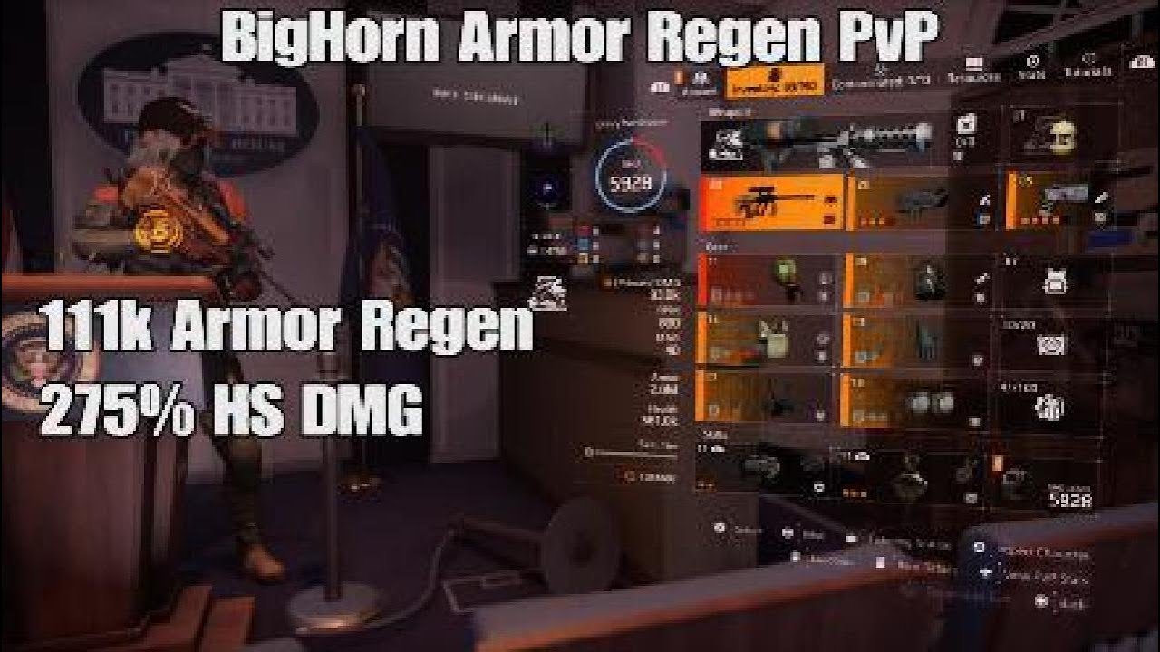 BigHorn Armor Regen PvP | Build at the End | Headshots for the win! TU 20
