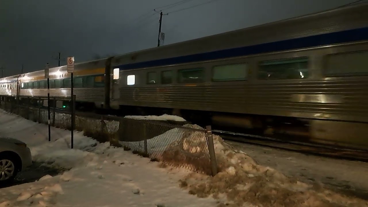 Via Rail #614 Ocean arriving at the Rimouski depot eastbound to Halifax on january 10th 2025 !